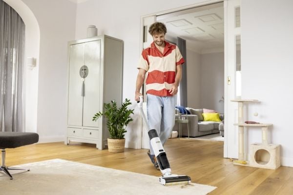Kärcher FCV 2 Natural N - Støvsuger - pinne - uten pose - uten kabel - hvit
