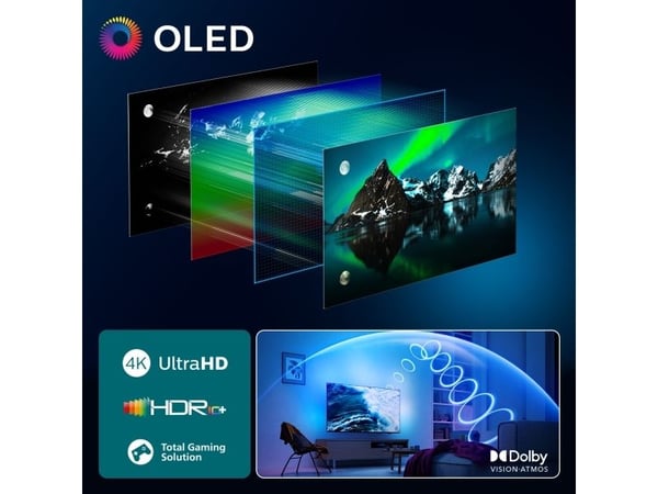 Philips 77OLED810 - 77" Diagonalklasse OLED TV - Smart TV - Google TV - 4K UHD (2160p) 3840 x 2160 - HDR
