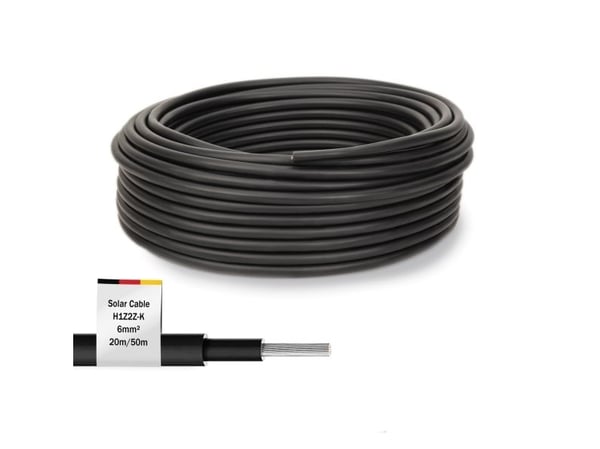 Digitus DK-SCIC6B-0200, Kaapeli, lajittelu, 6 mm², DC, 1500 V, 20 m