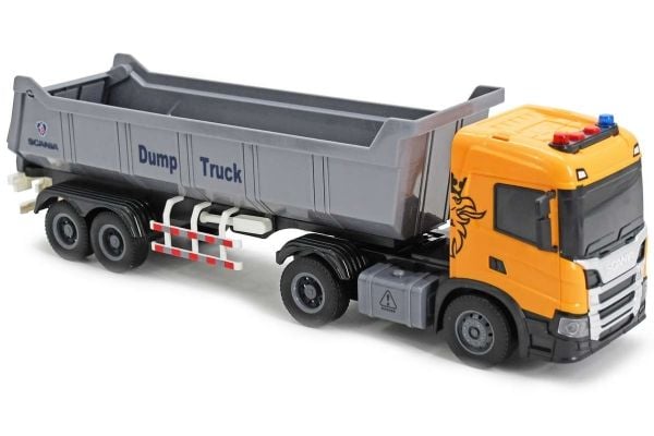 SCANIA lastebil med åpent lasteplan lys & lyd 41x9,5x11,5