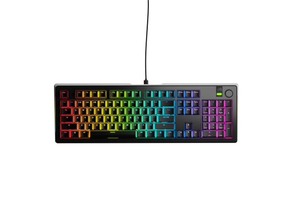 Glorious Gaming GMMK 3 PRO 100% Prebuilt, Koblet med ledninger (ikke trådløs), USB, Mekanisk nøkkelbryter, QWERTY, RGB LED, Svart