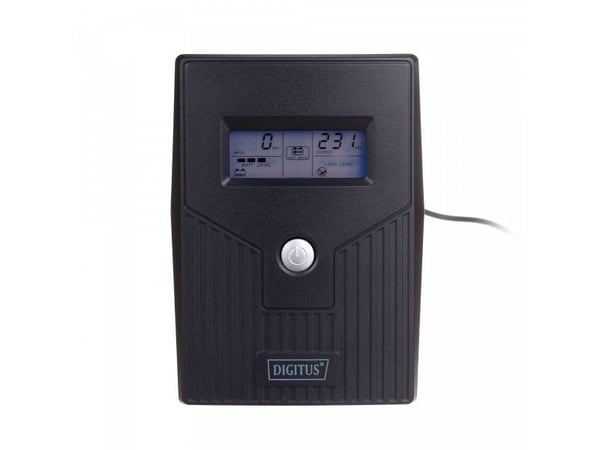 Digitus DN-170064-LCD, Interaktiivinen tulopistorasia, 0,8 kVA, 480 W, Pseudosinus, 162 V, 290 V