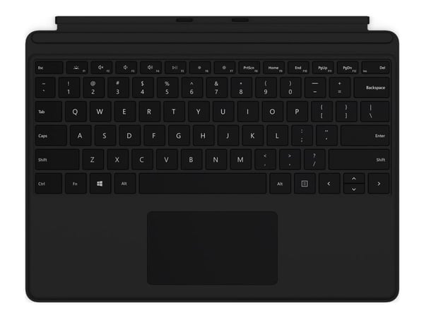 Microsoft Surface Pro Keyboard - Tastatur - med styrepute - bakbelysning - Tysk - svart - for Surface Pro X