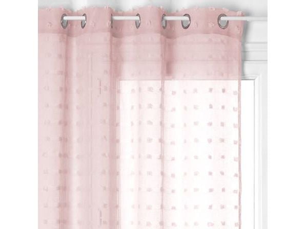 Atmosphera ferdigsydde gardiner med ringer 140 x 240 cm rosa med prikker