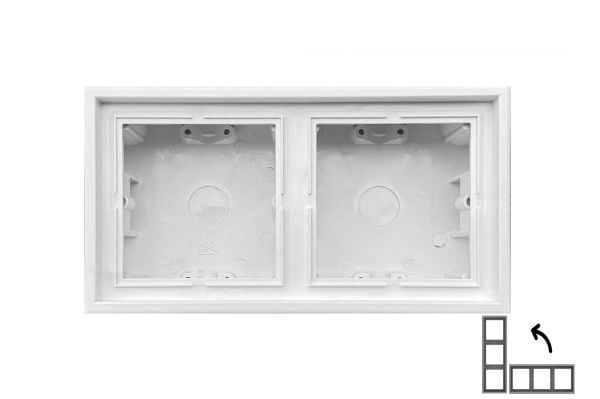 Liregus kehys Pmd-002.M/Wm 2Pl Moderni valkoinen