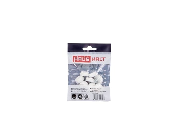 Fischer filtpads med skrue D20 hvit, 8 stk
