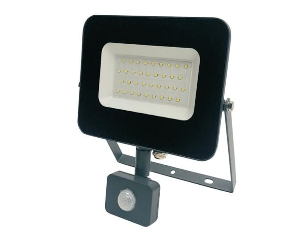 Standard LED-strålkastare FLOODL E024EIS 30W 2550 lm IP65 sensor