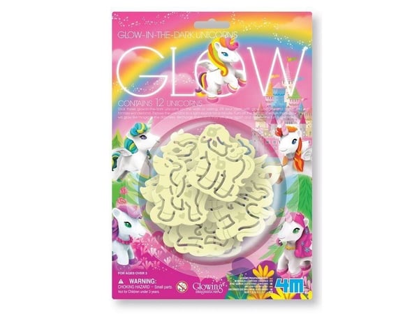 Klistermärken 4M Glow UNICORNS 00-05939