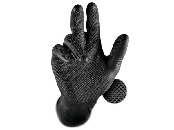 Grippaz nitrilhansker 246 Black, 50 stk