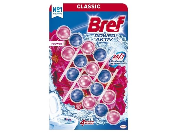 Bref WC-hengekrok Bref Active Blomster 4x50 g universell