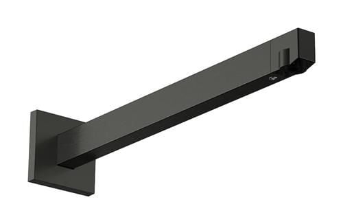 Duscharmbåge 390 mm 1/2" handdusch svart krom