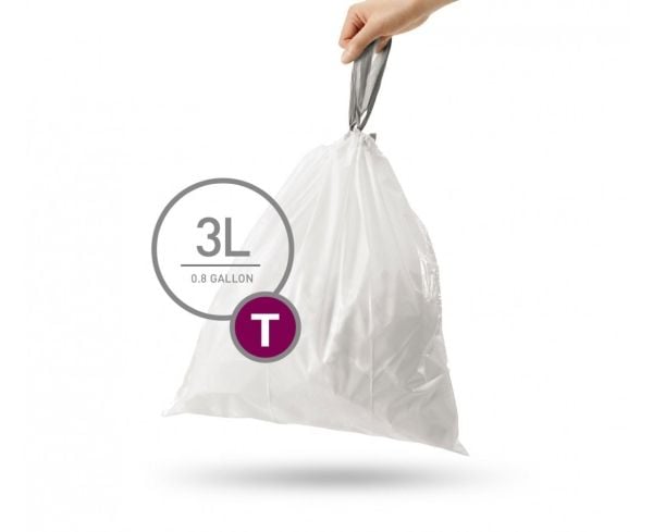 simplehuman CW0216, 3 l, Hvit, 40 stykker