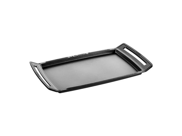 Staub Pans, Rektangulær, Sort, -20 °C, 260 °C, Støpejern, Keramisk, Gass, Halogen, Induksjon, Forseglet Plate