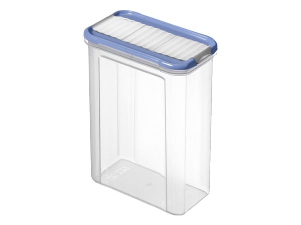 Rotho DOMINO, Dispenser, Rektangulær, 1,5 l, Blå, Gjennomsiktig, Plast, Plast