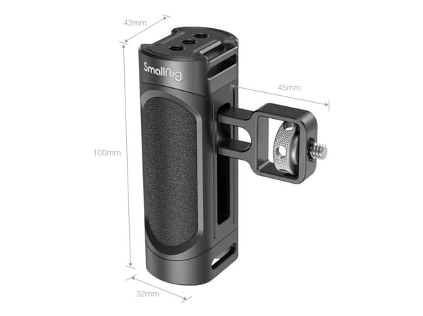 SmallRig 2772, Håndtak, Sort, Aluminium, Silikon, 1/4-20", 100 mm, 42 mm