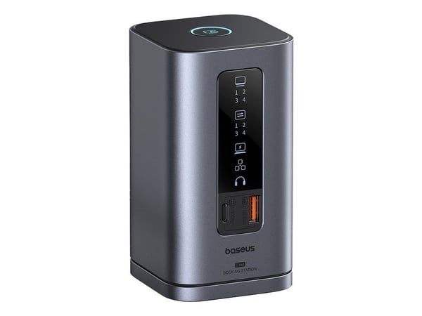 Baseus Spacemate, USB Type-C, 3?5mm, DisplayPort, HDMI, RJ-45, USB 2.0, USB 3.2 Gen 2 (3.1 Gen 2) Type-A, USB 3.2 Gen 2 (3.1..., 10000 Mbit/s, 60 h...