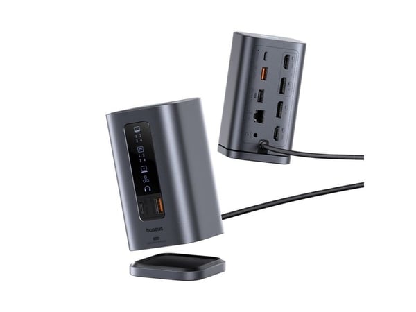 Baseus Spacemate, USB Type-C, 3.5mm, DisplayPort, HDMI, RJ-45, USB 2.0, USB 3.2 Gen 2 (3.1 Gen 2) Type-A, USB 3.2 Gen 2 (3.1 Gen 2) Type-A, USB 3.2...