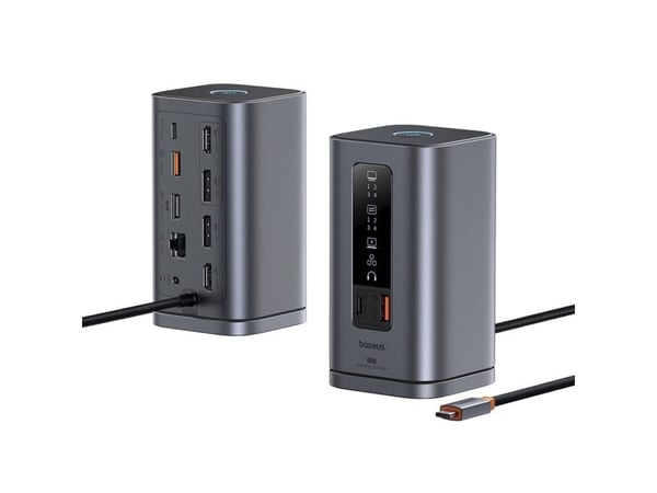Baseus Spacemate, USB Type-C, 3.5mm, DisplayPort, HDMI, RJ-45, USB 2.0, USB 3.2 Gen 2 (3.1 Gen 2) Type-A, USB 3.2 Gen 2 (3.1 Gen 2) Type-A, USB 3.2...