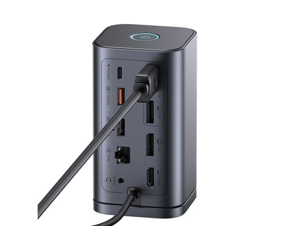 Baseus Spacemate, USB Type-C, 3.5mm, DisplayPort, HDMI, RJ-45, USB 2.0, USB 3.2 Gen 2 (3.1 Gen 2) Type-A, USB 3.2 Gen 2 (3.1 Gen 2) Type-A, USB 3.2...