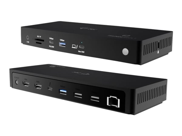 i-Tec - Dockningsstation - USB-C / USB4 / Thunderbolt 3 / Thunderbolt 4 / Thunderbolt 5 - 2 x HDMI, Thunderbolt 4 - 1GbE, 2.5GbE - 160 Watt - Europa