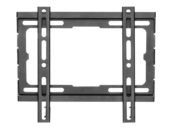 DELTACO - Monteringssats (väggfäste) - lågt profil & fast - för platt panel - svart - skärmstorlek: 23"-43"