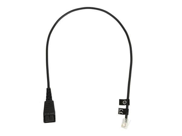 Jabra - Hodetelefonkabel - RJ-10 hann til Quick Disconnect hann