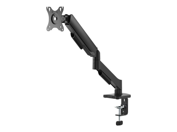 DELTACO - Monteringssett (skrivebordsmontering) - justerbar arm - for LCD-skjerm - svart - skjermstørrelse: 17"-32"