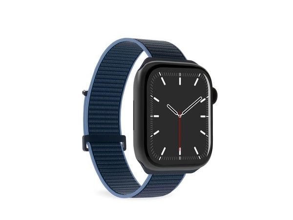 PURO Nylon Sport - Rem för Apple Watch 42/44/45/49 mm (Marinblå)
