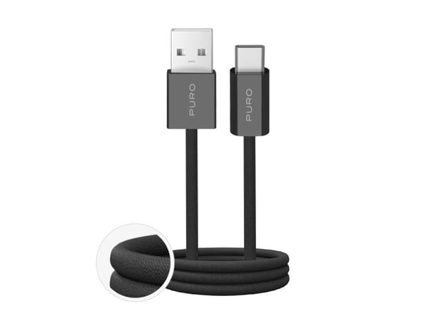 PURO Factory 2.0 USB-A - USB-C lataus- ja synkronointijohto