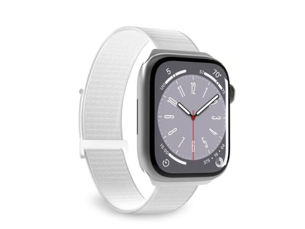 Puro SPORT - Slinga för smart klocka - 130 - 200 mm - vit - för Apple Watch Hermès Series 9, SE 3, Series 10, Series 11, Series 8, Series 9