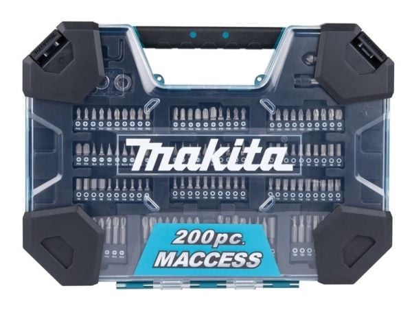Bore- og bitsett Makita 200 deler E-22610