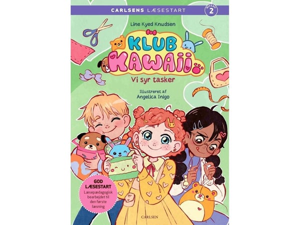 Carlsens Reading Start: Club Kawaii - Me ompelemme laukkuja | Line Kyed Knudsen | Kieli: Tanska