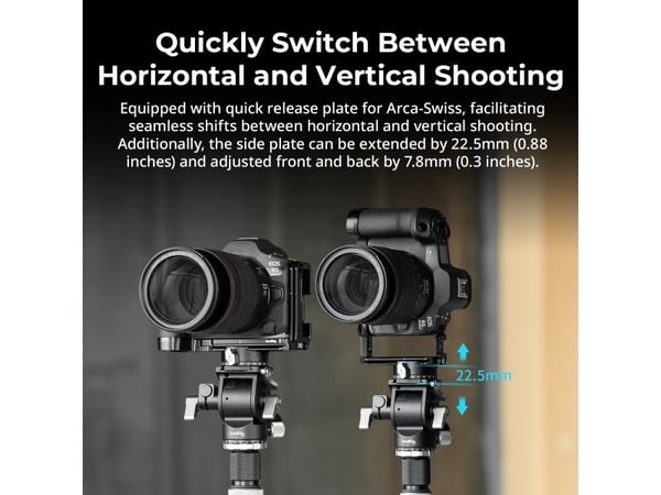 SmallRig 4983, Monteringsplate, Sort, Aluminium, Canon EOS R5 Mark II, 149,1 mm, 66,1 mm