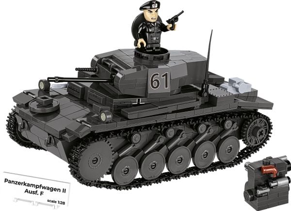 COBI Panzerkampfwagen II Ausf. F, Byggesett, 9 år, 813 stykker