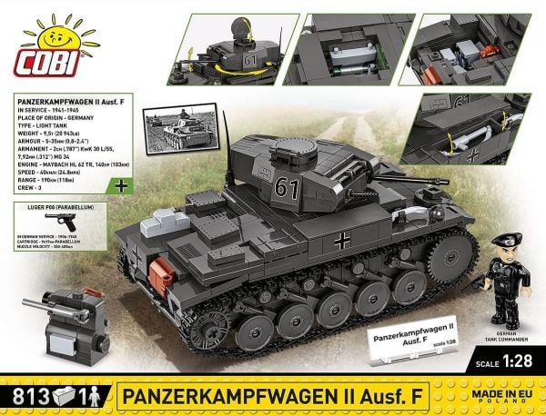 Cobi Bricks Panzerkampfwagen II Tank 813 tiiltä