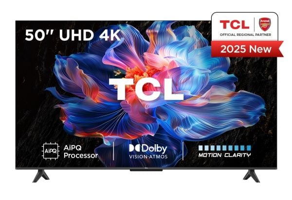 TCL 50V6C - 50" Diagonalklasse (49.5" synlig) - V6C Series LED-bakgrunnsbelyst LCD TV - Smart TV - Google TV - 4K UHD (2160p) 3840 x 2160 - HDR - b...