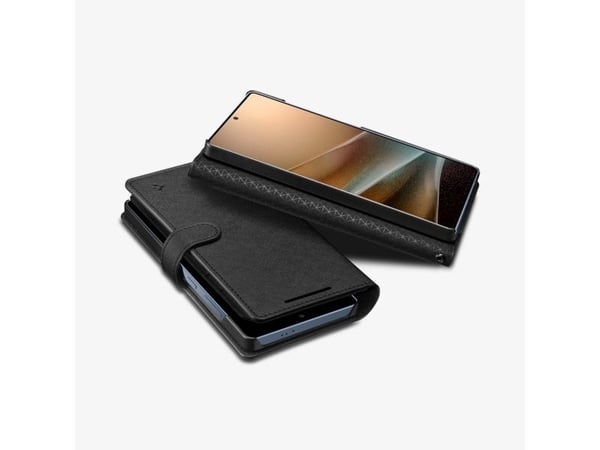 Spigen Wallet S, Lommebokveske, Samsung, Galaxy S25 Ultra, 17,5 cm (6,9"), Svart