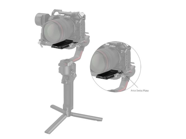 SmallRig 3061, Frigjøringsplate, Sort, Aluminium, Rustfritt stål, DJI RS 2 DJI RSC 2 DJI Ronin-S DJI RS 3 DJI RS 3 Pro DJI RS 4 DJI RS 4 Pro, 140 m...