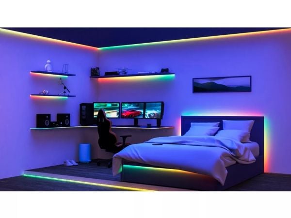 WiZ 929004126101, Vegglampe, Ambience, Soverom, Stue, Hvit, Plast, IP20