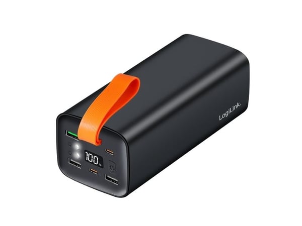 LogiLink PA0351, 50000 mAh, Lithium Polymer (LiPo), Power Delivery 3.0, Quick Charge 3.0, 100 W, Sort