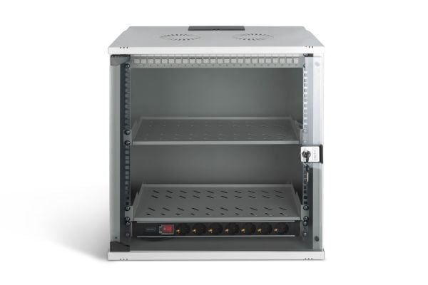 Digitus SOHO PRO Series - Skap - 540x400 mm (WxD) - veggmonterbar - RAL 7035, lysegrå - 12U - 19"