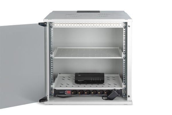 Digitus SOHO PRO Series - Skap - 540x400 mm (WxD) - veggmonterbar - RAL 7035, lysegrå - 12U - 19"