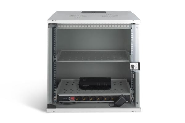 Digitus SOHO PRO Series - Skap - 540x400 mm (WxD) - veggmonterbar - RAL 7035, lysegrå - 12U - 19"
