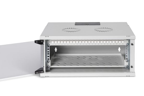 Digitus SOHO PRO Series - Skap - 540x400 mm (WxD) - veggmonterbar - RAL 7035, lysegrå - 4U - 19"