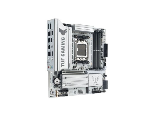 ASUS TUF GAMING B850M-PLUS WIFI7 W, AMD, Socket AM5, AMD Ryzen 7000-serien, AMD Ryzen 8000-serien, AMD Ryzen 9000-serien, Socket AM5, DDR5-SDRAM, 2...