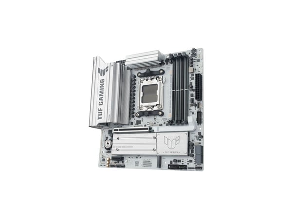 ASUS TUF GAMING B850M-PLUS WIFI7 W, AMD, Socket AM5, AMD Ryzen 7000-serien, AMD Ryzen 8000-serien, AMD Ryzen 9000-serien, Socket AM5, DDR5-SDRAM, 2...