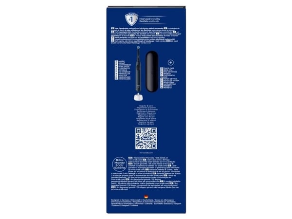 Oral-B iO Series 2, Voksen, Vibrerende tannbørste, Daglig stell, Sensitiv / Myk, Super sensitive, Blå, 2 min, Batteri