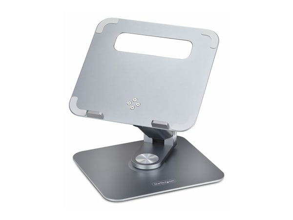 Startech - Notebookstativ - 360° sving, teleskopisk høydejustering - skrivebord - sølv