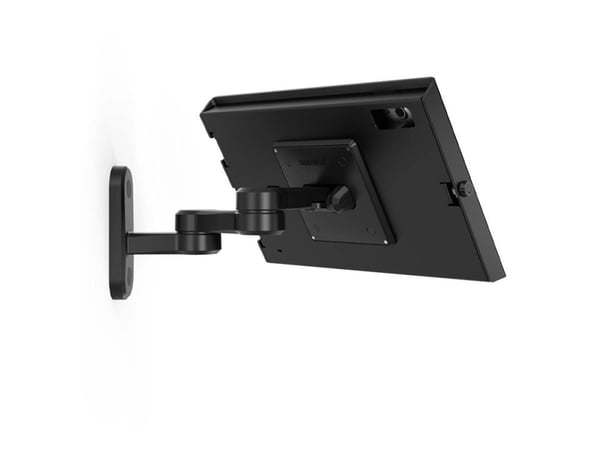 Compulocks Apex - Monteringssett (hus, svingarm) - for nettbrett - låsbar - metallramme - svart - veggmonterbar, skranketopp, flat overflatemonterb...