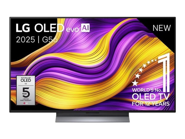 LG OLED evo AI OLED48G56LS, 121,9 cm (48"), 3840 x 2160 pikseliä, OLED evo, Älytelevisio, Wi-Fi, musta